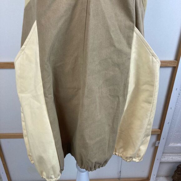 Handcut by preloved VTG Bubble Twill V-Neck Dress w/pockets elastic bottom - Picture 5 of 15